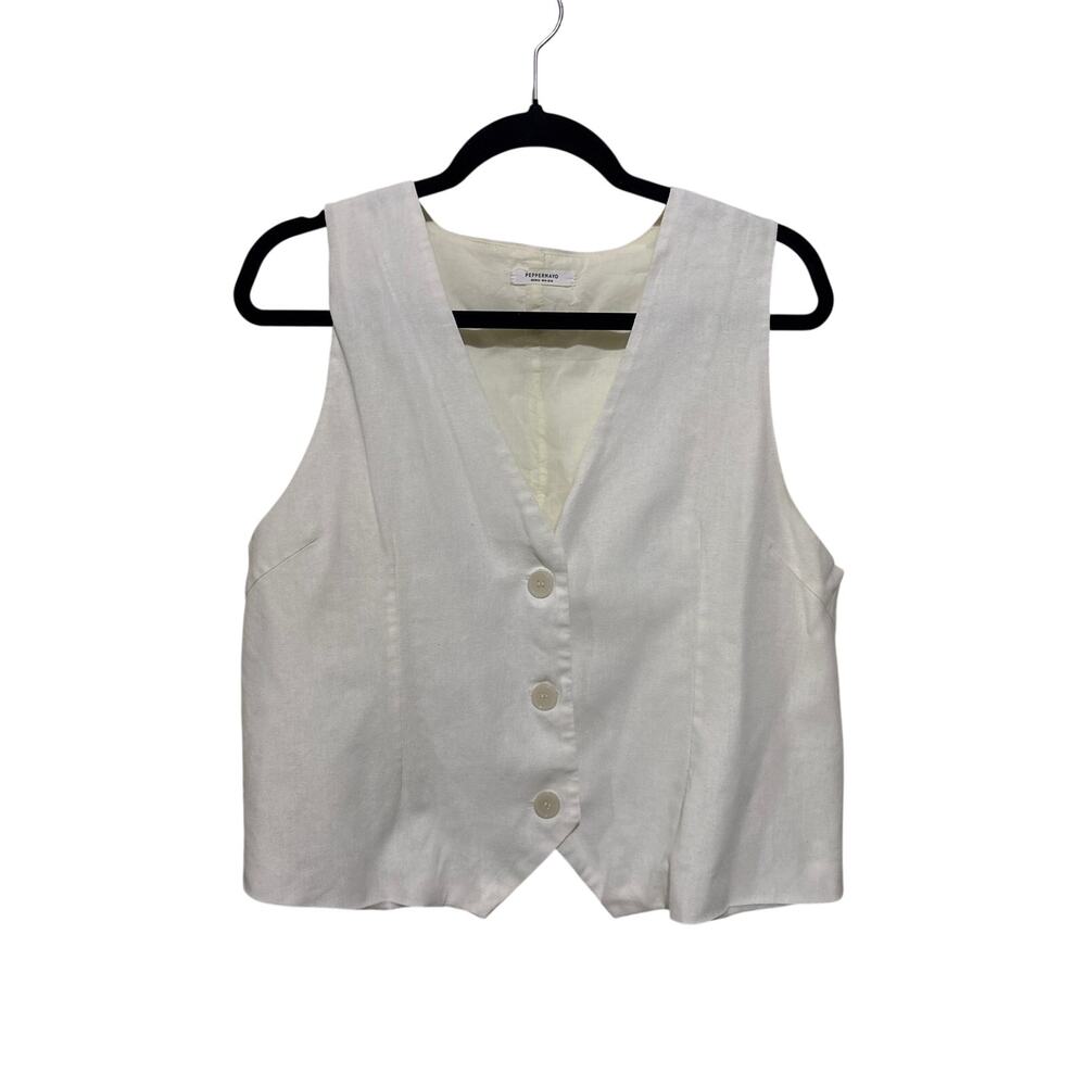 Peppermayo Pepper Mayo Linen Blend Vest 10